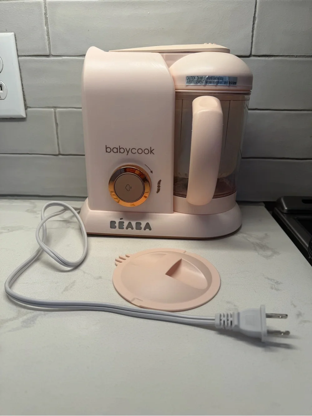 BEABA Babycook Solo 4 in 1 Baby Food Processor Steamer food maker rose gold
